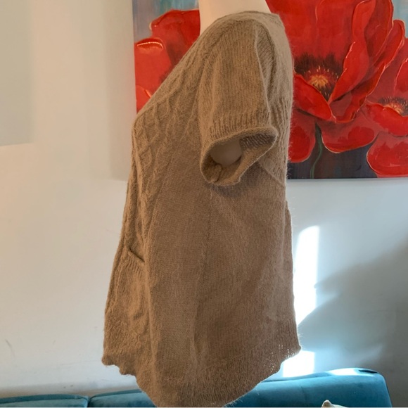 ●WHITE STUFF● Cardigan~Brown~Mohair Blend Top Sweater Size 10 L Large - Picture 3 of 9